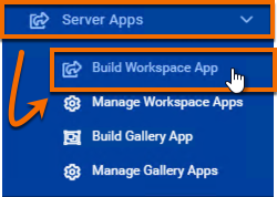 Build Workspace App in menu